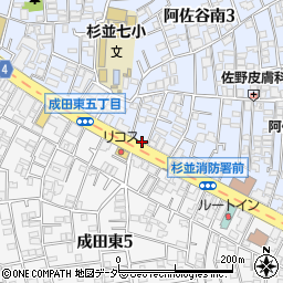 東京都杉並区阿佐谷南3丁目8-1周辺の地図