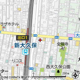 東京都新宿区百人町1丁目6-14周辺の地図