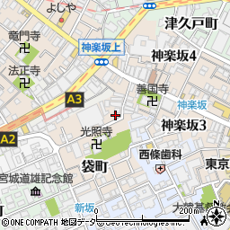 東京都新宿区袋町3周辺の地図