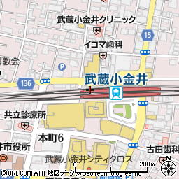 ｎｏｎｏｗａ武蔵小金井周辺の地図