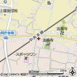 山梨県甲州市塩山下塩後633周辺の地図