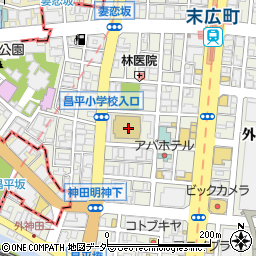 東京都千代田区外神田3丁目4周辺の地図