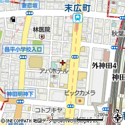 ファミリーマート外神田三丁目東店周辺の地図