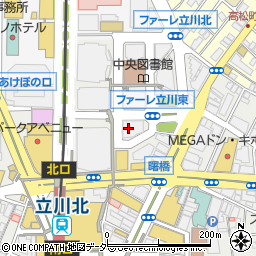 テンプスタッフ株式会社　立川オフィス周辺の地図