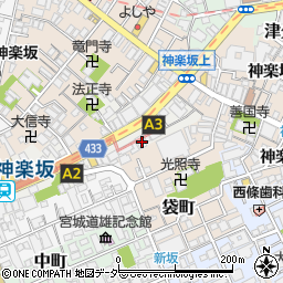 東京都新宿区岩戸町17周辺の地図