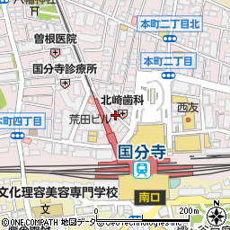 国分寺駅北入口周辺の地図
