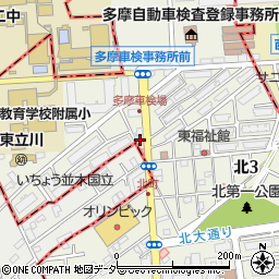 国立の薬局ふわり周辺の地図