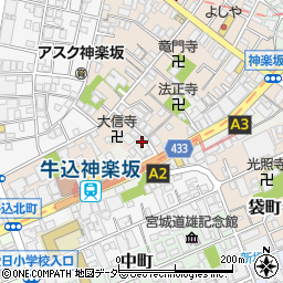 東京都新宿区箪笥町1周辺の地図
