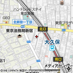 東京都新宿区百人町1丁目19-19周辺の地図