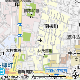 東京都新宿区南榎町73周辺の地図