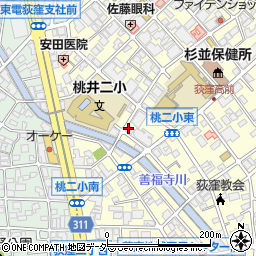 荻窪コスモ保育園周辺の地図