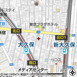 東京都新宿区百人町1丁目16-12周辺の地図
