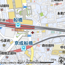 千葉県船橋市本町4丁目1-20周辺の地図