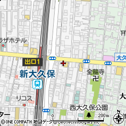 東京都新宿区百人町1丁目6-15周辺の地図