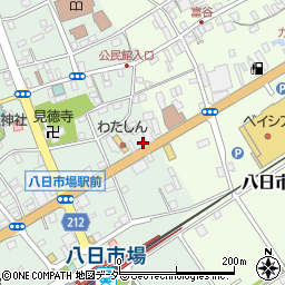 千葉県匝瑳市八日市場イ3周辺の地図
