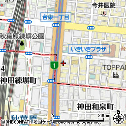 東京都台東区台東1丁目10周辺の地図