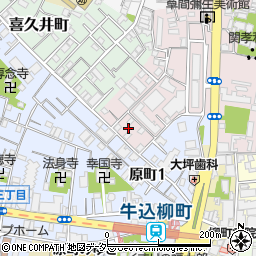 東京都新宿区弁天町143周辺の地図
