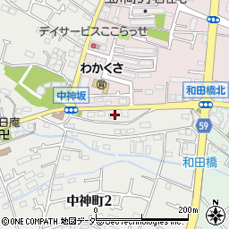 東京都昭島市中神町2丁目1周辺の地図