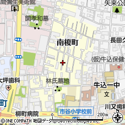 東京都新宿区南榎町66周辺の地図