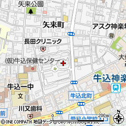 矢来町ハイツＧ棟周辺の地図