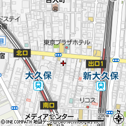 東京都新宿区百人町1丁目16-17周辺の地図