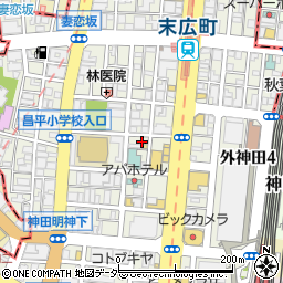 嵯峨谷 秋葉原店周辺の地図