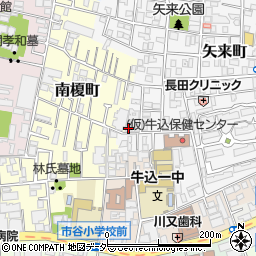 東京都新宿区矢来町10周辺の地図