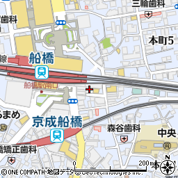 千葉県船橋市本町4丁目1周辺の地図