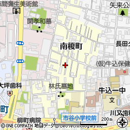 東京都新宿区南榎町67周辺の地図