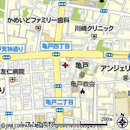亀戸梅屋敷周辺の地図