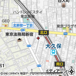 東京都新宿区百人町1丁目19-18周辺の地図