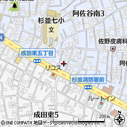 東京都杉並区阿佐谷南3丁目8-3周辺の地図