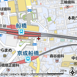 千葉県船橋市本町4丁目1-21周辺の地図