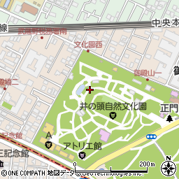 東京都武蔵野市御殿山周辺の地図