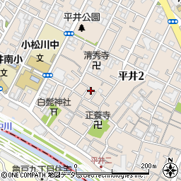 東京都江戸川区平井2丁目13-4周辺の地図