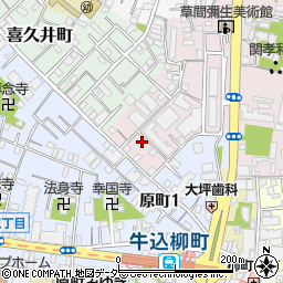 東京都新宿区弁天町144周辺の地図
