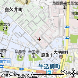 クラソ早稲田周辺の地図