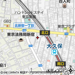 東京都新宿区百人町1丁目19-10周辺の地図