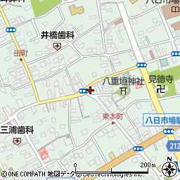 千葉県匝瑳市八日市場イ2917周辺の地図