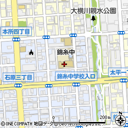 墨田区立錦糸中学校周辺の地図