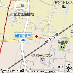 山梨県甲州市塩山下塩後215周辺の地図