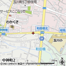 和田橋交差点周辺の地図