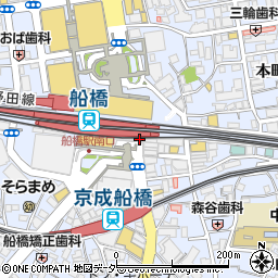 銀座ハゲ天 船橋東武店周辺の地図