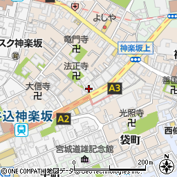 神楽坂ハイム周辺の地図