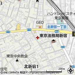 Ｎａｎｏ北新宿周辺の地図