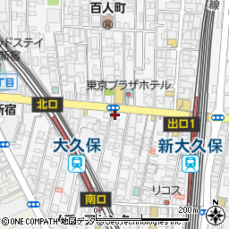 東京都新宿区百人町1丁目16-14周辺の地図