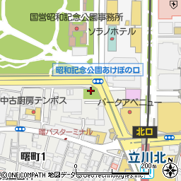 曙一丁目公園トイレ周辺の地図