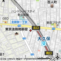 東京都新宿区百人町1丁目19-11周辺の地図