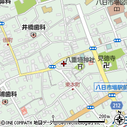 千葉県匝瑳市八日市場イ2929周辺の地図