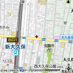 東京都新宿区百人町2丁目1-4周辺の地図